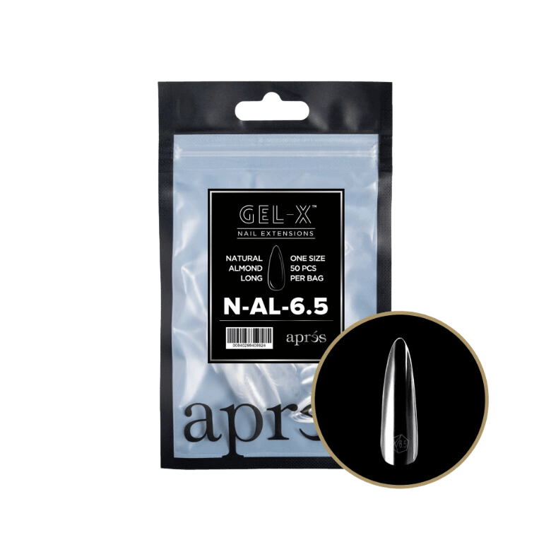 Apres Gel X™ Refill Bags (50pcs) Natural Almond Long Tips