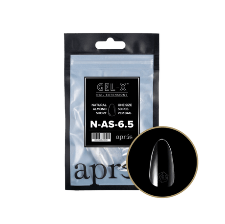 Apres Gel X™ Refill Bags (50pcs) Natural Almond Short Tips