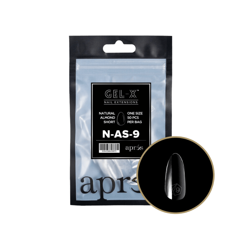 Apres Gel X™ Refill Bags (50pcs) Natural Almond Short Tips