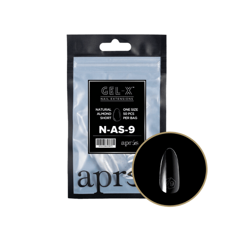 Apres Gel X™ Refill Bags (50pcs) Natural Almond Short Tips