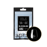 Apres Gel X™ Refill Bags (50pcs) Natural Coffin Extra Short Tips