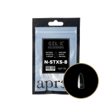 Apres Gel X™ Refill Bags (50pcs) Natural Stiletto Extra Short Tips