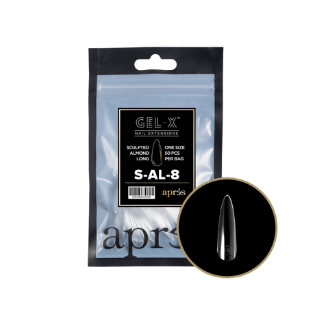 Apres Gel X™ Refill Bags (50pcs) Sculpted Almond Long Tips