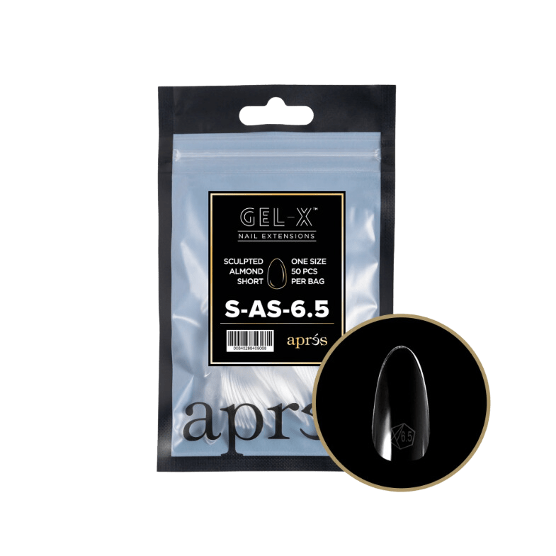 Apres Gel X™ Refill Bags (50pcs) Sculpted Almond Short Tips