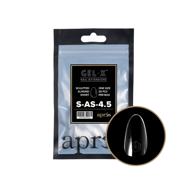 Apres Gel X™ Refill Bags (50pcs) Sculpted Almond Short Tips