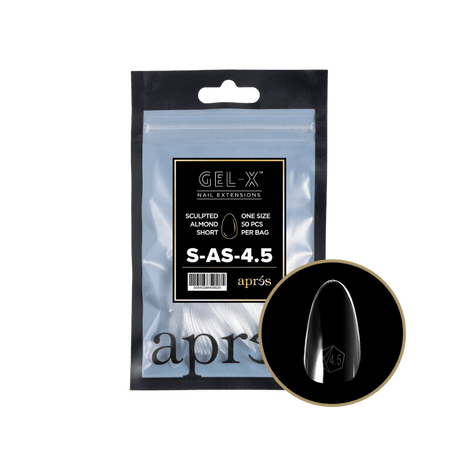 Apres Gel X™ Refill Bags (50pcs) Sculpted Almond Short Tips