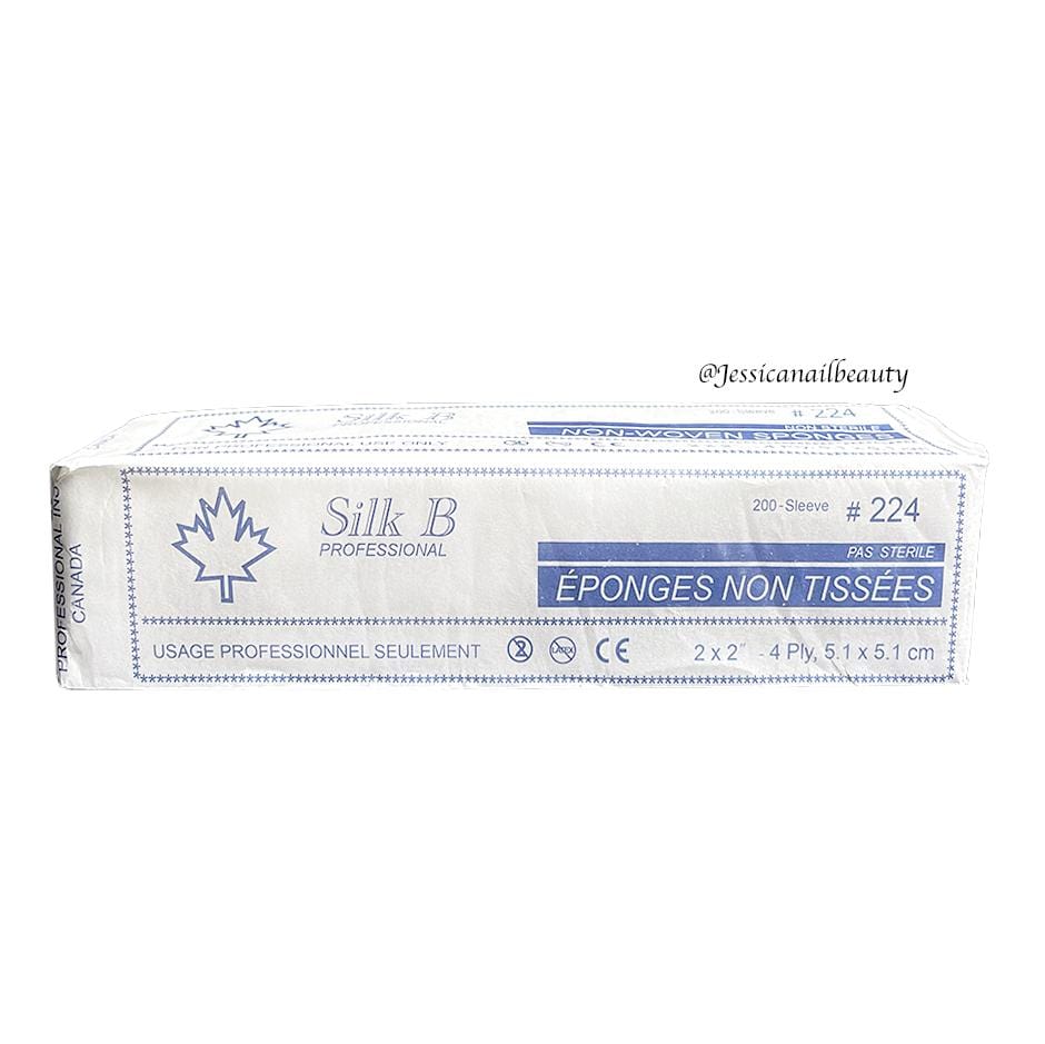 Silk B Non Woven Sponges - Small 2x2 200 pcs - Jessica Nail & Beauty Supply - Canada Nail Beauty Supply - Cotton
