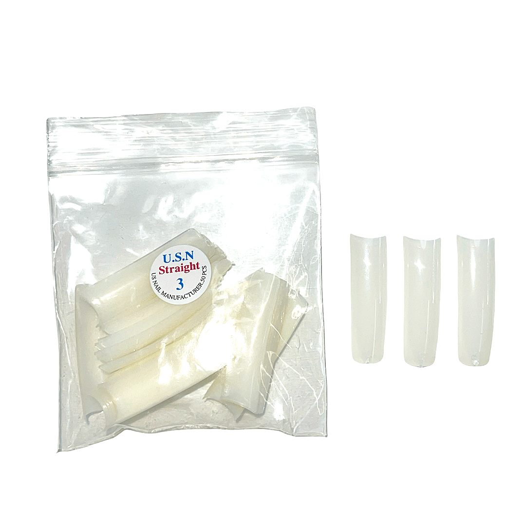 U.S.N / BB Straight Natural  XL NON C CURVE Tip Refills (Bag of 50 pcs) (Assorted BB or U.S.N)