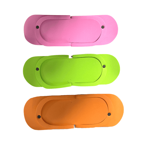 JNBS Disposable Flip Flop Foam Slipper Assorted Colors ( Pack of 12 Pairs)