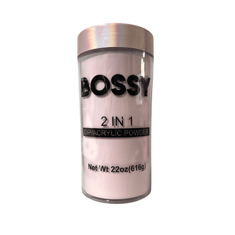 Bossy 2 In 1 Acrylic & Dip Powder Sheer Pink Dark (2 Sizes)