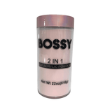 Bossy 2 In 1 Acrylic & Dip Powder Opaque Pink Medium (2 Sizes)