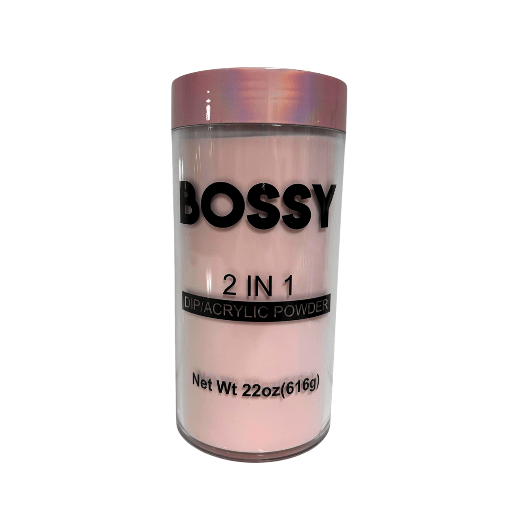 Bossy 2 In 1 Acrylic & Dip Powder 22oz Opaque Pink Dark
