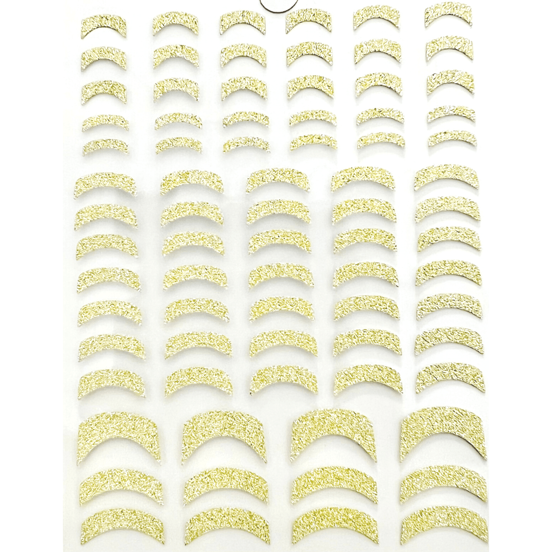 JNBS Nail Sticker 3D Shiny Gold Glitter Decoration
