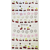 JNBS 5D Embossed Nail Sticker Cute and Colorful Decoration