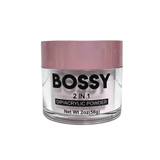 Bossy 2 In 1 Acrylic & Dip Powder Opaque Pink Medium (2 Sizes)