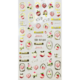 JNBS 5D Embossed Nail Sticker Cute and Colorful Decoration