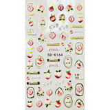 JNBS 5D Embossed Nail Sticker Cute and Colorful Decoration