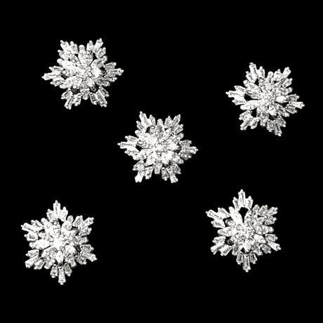 JNBS Nail Charm Crystal Snowflake (4pcs)