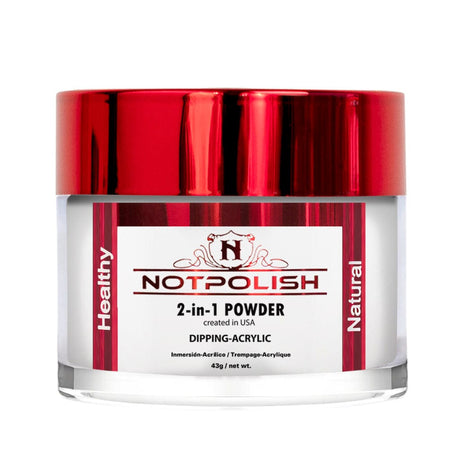 NOTPOLISH 2-in-1 Powder - OG 02 White - Jessica Nail & Beauty Supply - Canada Nail Beauty Supply - Acrylic & Dipping Powders