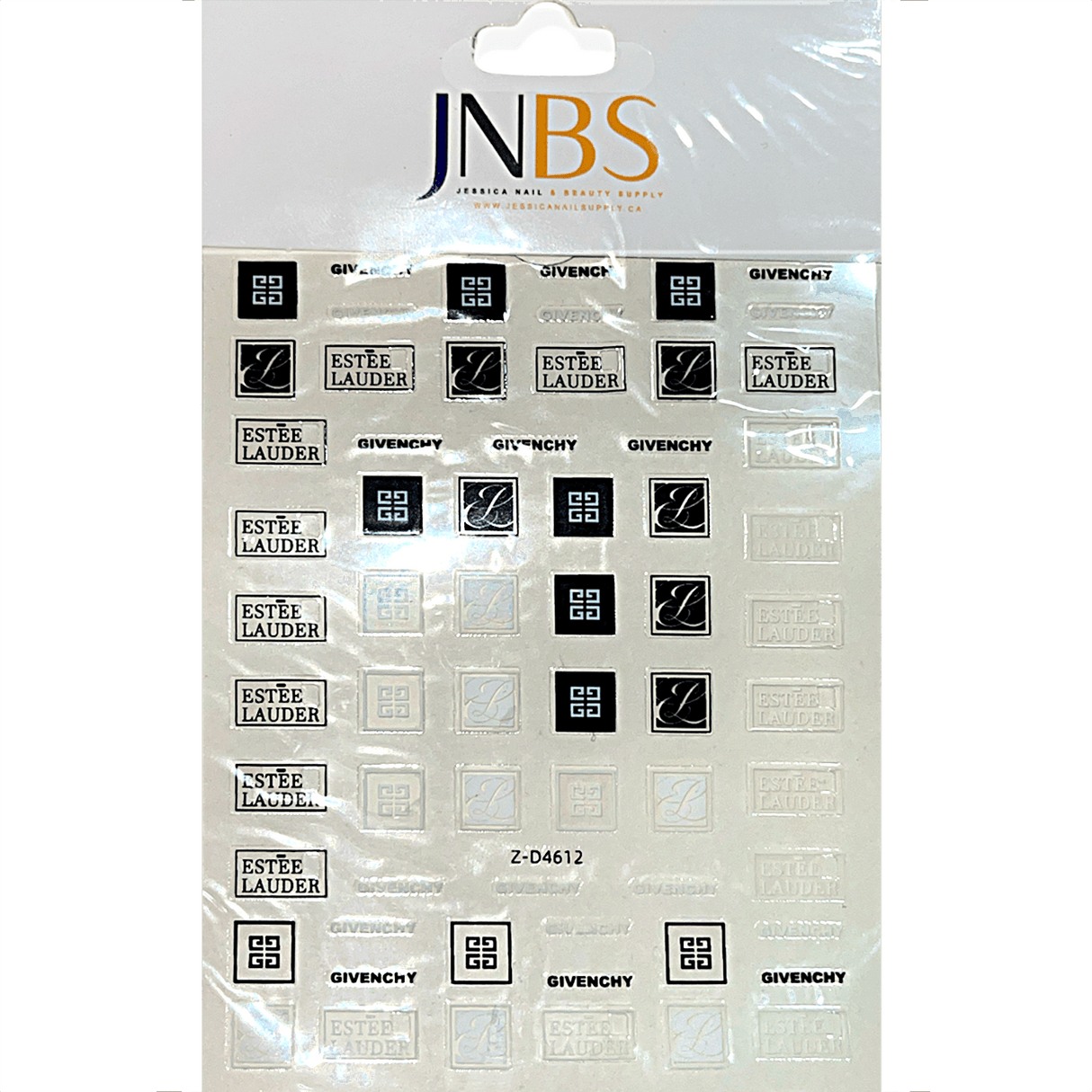 JNBS Designer Nail Sticker Transparent Clear (Choose your style 1)