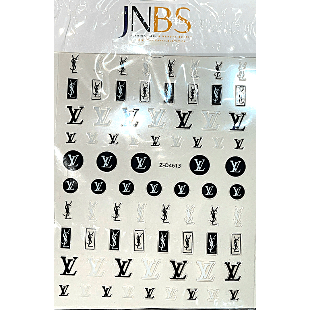 JNBS Designer Nail Sticker Transparent Clear (Choose your style 1)