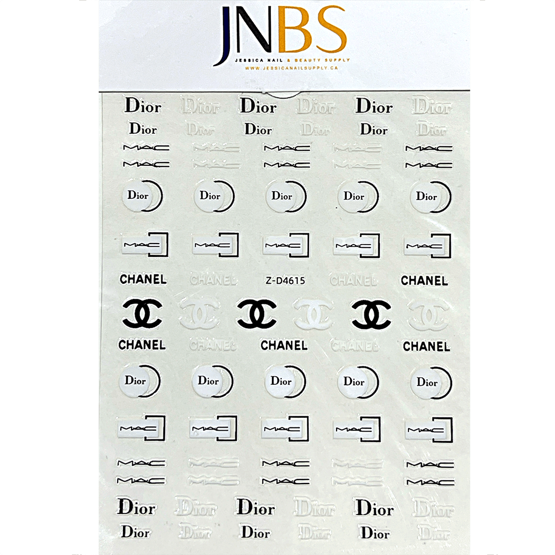 JNBS Designer Nail Sticker Transparent Clear (Choose your style 1)