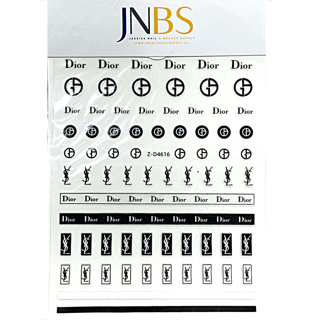 JNBS Designer Nail Sticker Transparent Clear (Choose your style 1)