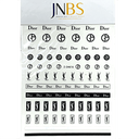 JNBS Designer Nail Sticker Transparent Clear (Choose your style 1)