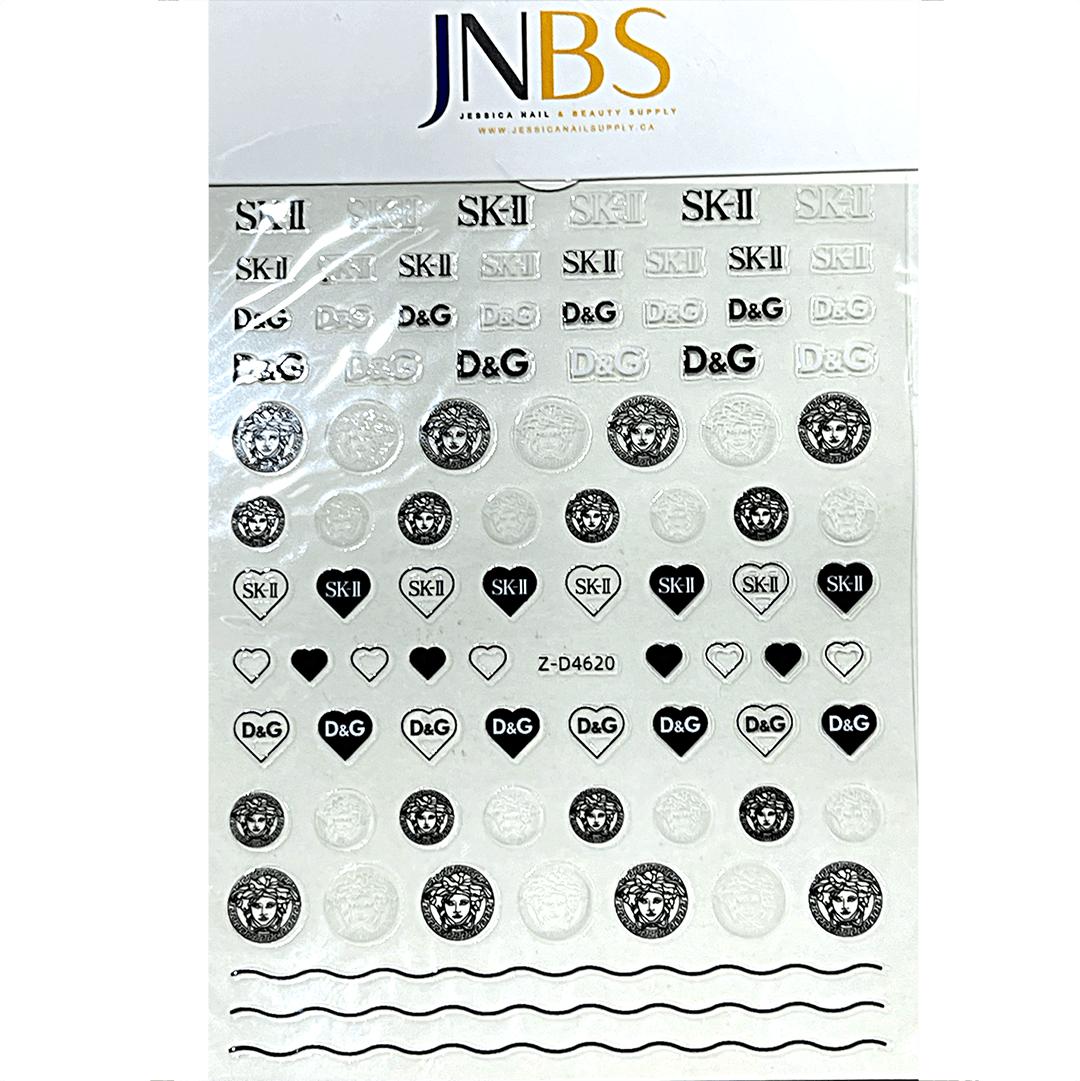 JNBS Designer Nail Sticker Transparent Clear (Choose your style 1)