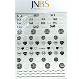 JNBS Designer Nail Sticker Transparent Clear (Choose your style 1)