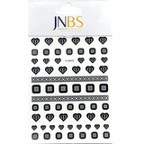 JNBS Designer Nail Sticker Transparent Clear (Choose your style 1)