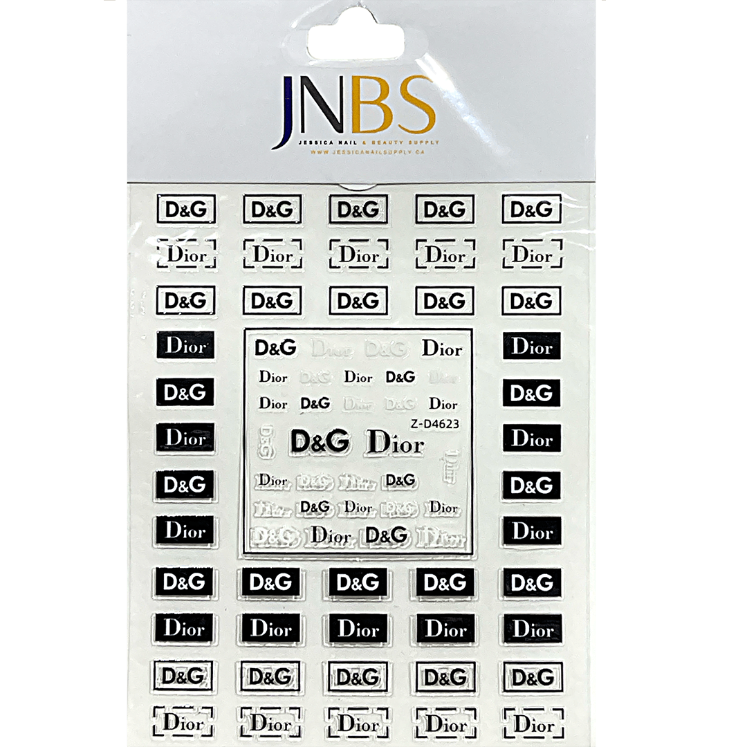 JNBS Designer Nail Sticker Transparent Clear (Choose your style 1)
