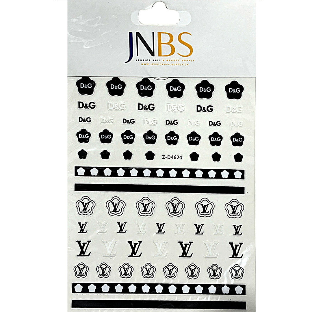 JNBS Designer Nail Sticker Transparent Clear (Choose your style 1)