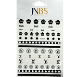 JNBS Designer Nail Sticker Transparent Clear (Choose your style 1)