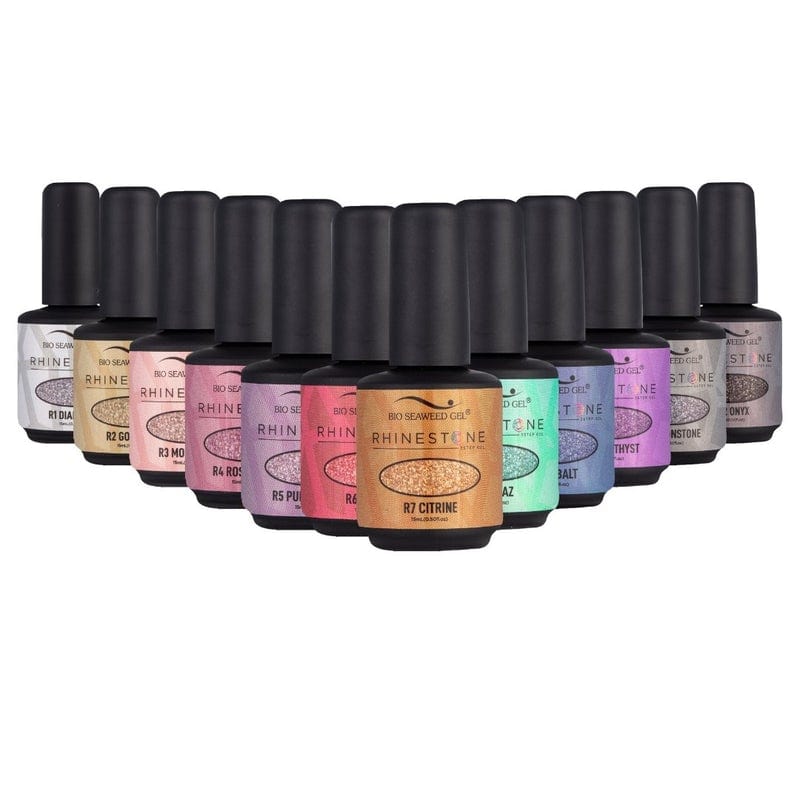 Bio Seaweed Gel "ALL THAT GLITTERS" Rhinestone Gel Set of 12pcs