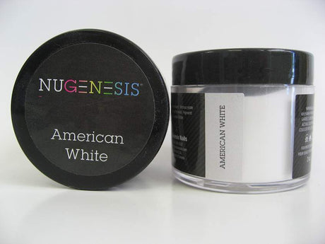 NUGENESIS - Nail Dipping Color Powder 43g American White (1.5oz) - Jessica Nail & Beauty Supply - Canada Nail Beauty Supply - NuGenesis POWDER