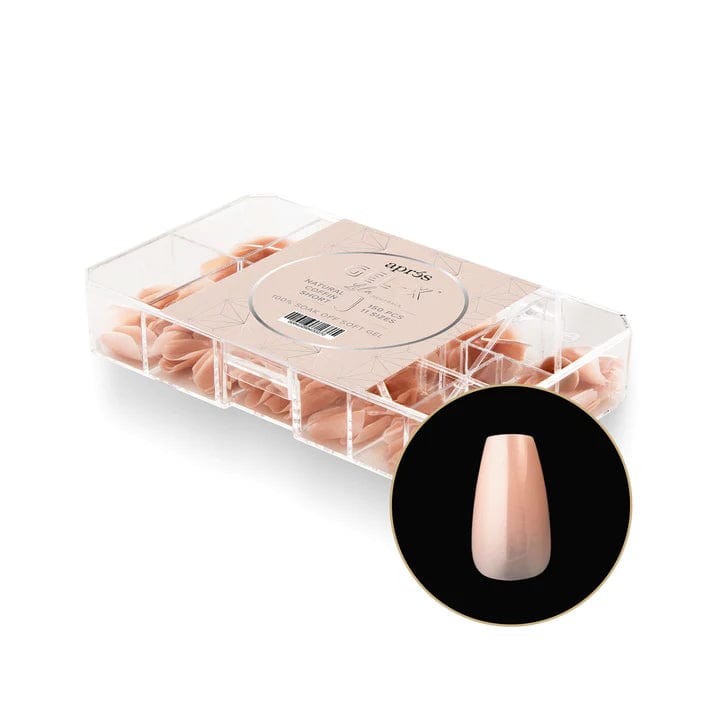 Apres Gel X™ NEUTRALS  Box of 150pcs Lila Natural Coffin Tips