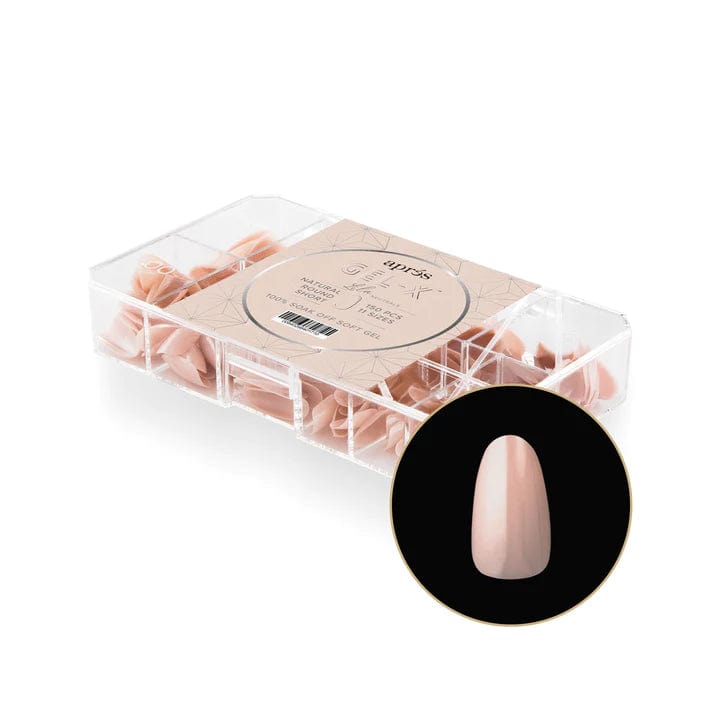 Apres Gel X™ NEUTRALS  Box of 150pcs Lila Natural Round Tips