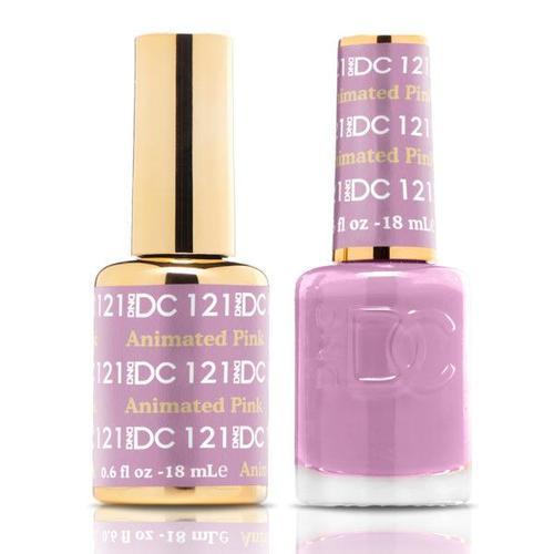 DND DC Duo Gel Matching Color - 121 ANIMATED PINK - Jessica Nail & Beauty Supply - Canada Nail Beauty Supply - DND DC DUO