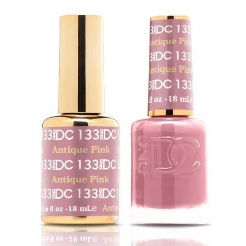 DND DC Duo Gel Matching Color - 133 ANTIQUE PINK - Jessica Nail & Beauty Supply - Canada Nail Beauty Supply - DND DC DUO