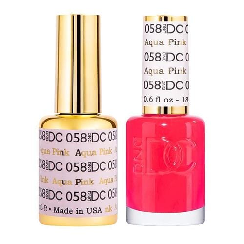 DND DC Duo Gel Matching Color - 058 AQUA PINK - Jessica Nail & Beauty Supply - Canada Nail Beauty Supply - DND DC DUO