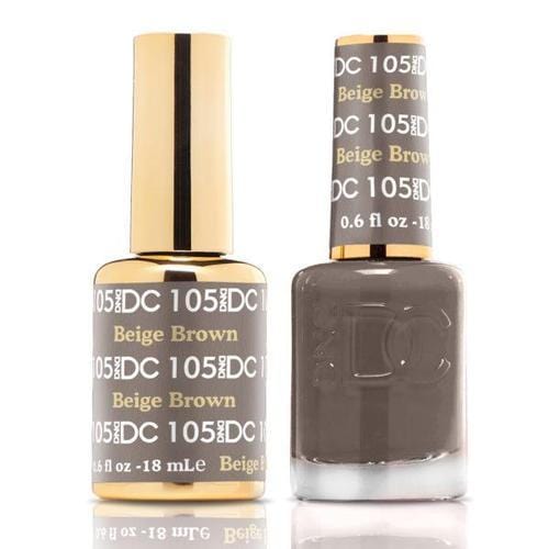 DND DC Duo Gel Matching Color - 105 BEIGE BROWN - Jessica Nail & Beauty Supply - Canada Nail Beauty Supply - DND DC DUO