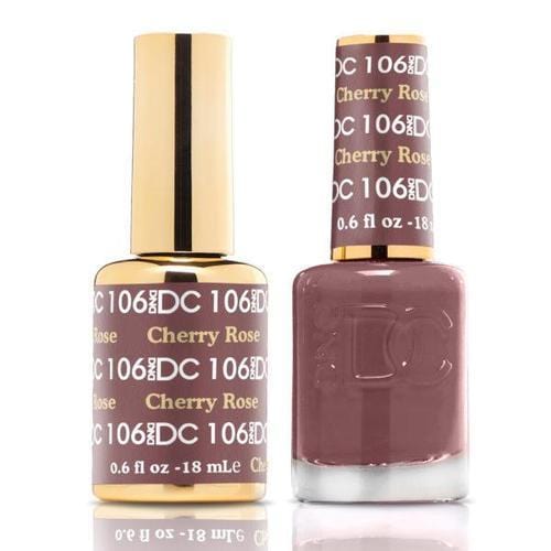 DND DC Duo Gel Matching Color - 106 CHERRY ROSE - Jessica Nail & Beauty Supply - Canada Nail Beauty Supply - DND DC DUO