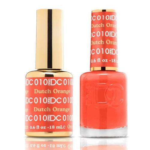 DND DC Duo Gel Matching Color - 010 DUTCH ORANGE - Jessica Nail & Beauty Supply - Canada Nail Beauty Supply - DND DC DUO