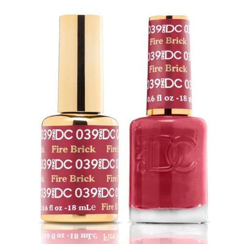 DND DC Duo Gel Matching Color - 039 FIRE BRICK - Jessica Nail & Beauty Supply - Canada Nail Beauty Supply - DND DC DUO