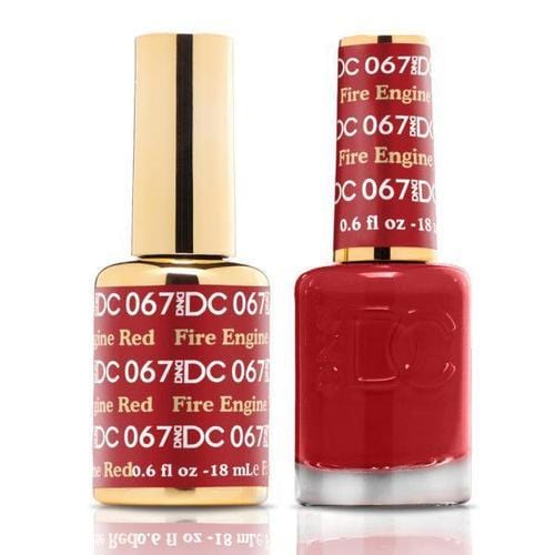 DND DC Duo Gel Matching Color - 067 FIRE ENGINE RED - Jessica Nail & Beauty Supply - Canada Nail Beauty Supply - DND DC DUO