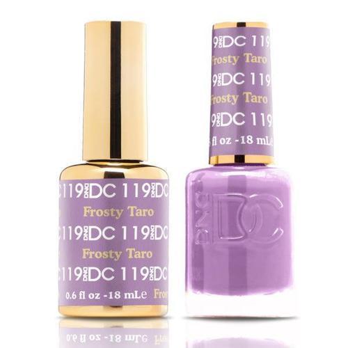 DND DC Duo Gel Matching Color - 119 FROSTY TARO - Jessica Nail & Beauty Supply - Canada Nail Beauty Supply - DND DC DUO