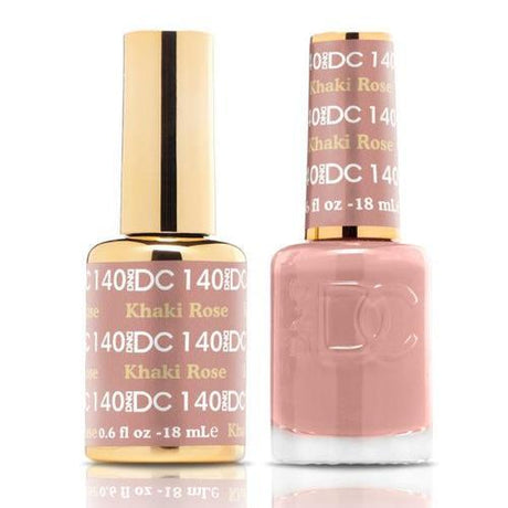 DND DC Duo Gel Matching Color - 140 KHAKI ROSE - Jessica Nail & Beauty Supply - Canada Nail Beauty Supply - DND DC DUO