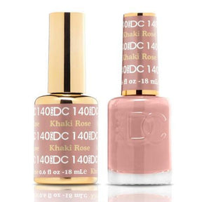 DND DC Duo Gel Matching Color - 140 KHAKI ROSE - Jessica Nail & Beauty Supply - Canada Nail Beauty Supply - DND DC DUO