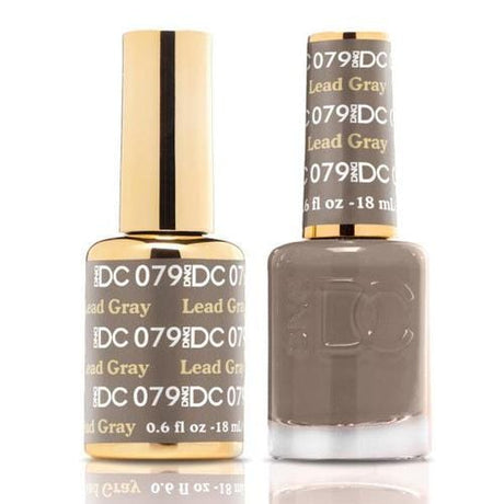 DND DC Duo Gel Matching Color - 079 LEAD GRAY - Jessica Nail & Beauty Supply - Canada Nail Beauty Supply - DND DC DUO